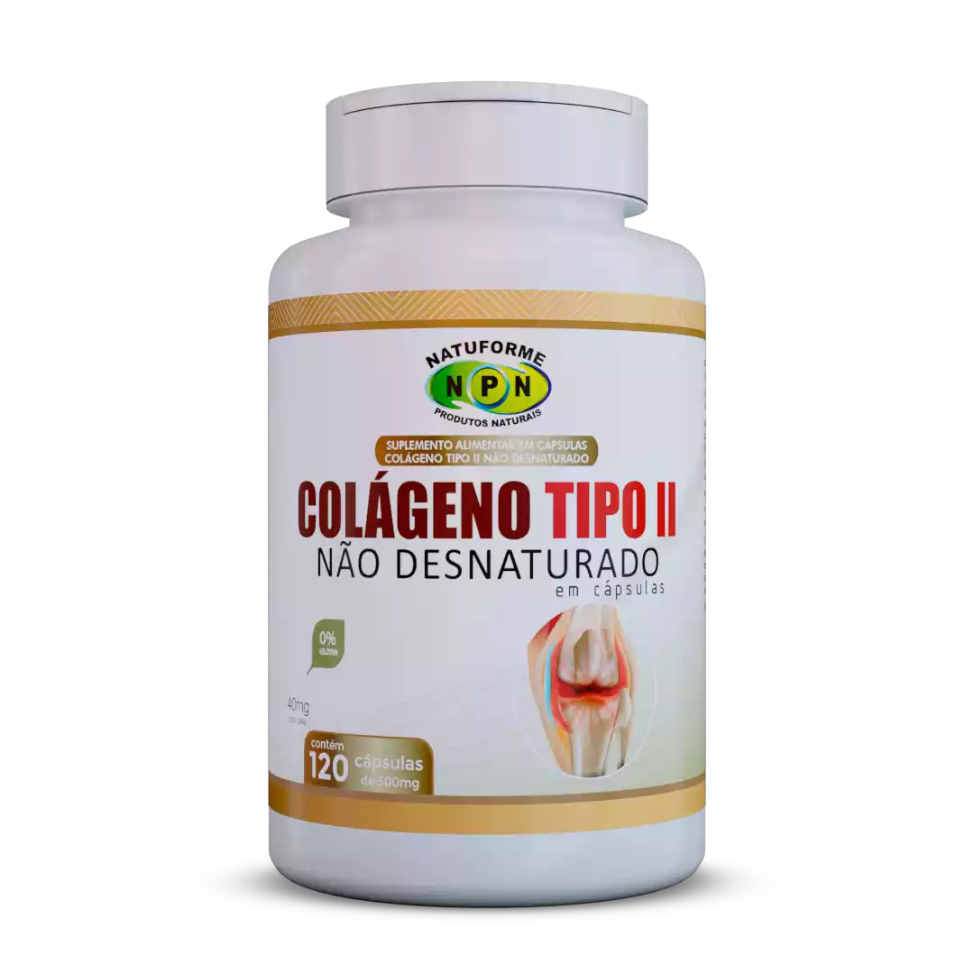 ColÁgeno Tipo 2não Desnaturado 120 Cápsulas 500mg Natuforme 9513